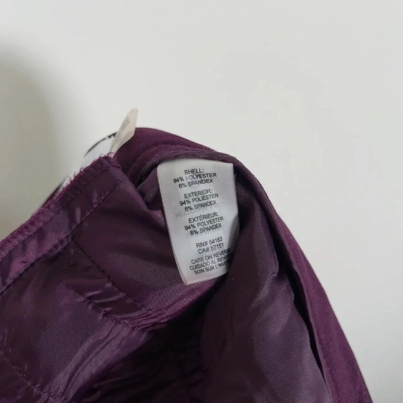 🌟✨2 for $20 ✨🌟 Calvin Klein Purple Zip Pocket Trouser - Picture 8 of 13